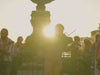 Man in florence playing violin under the sun