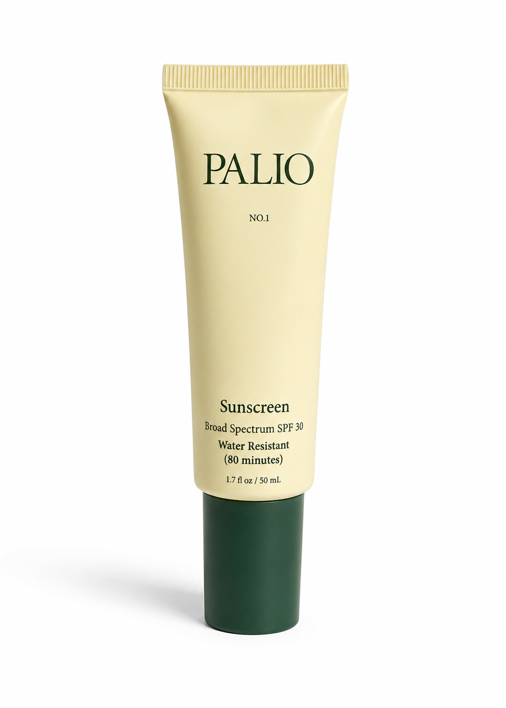 Tube of Palio sunscreen on a white background